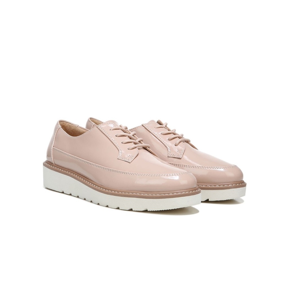 Patent Pink Oxford Lace Up Oxford Shoes - 8.5 M